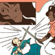 A clash of swords leads to something more for Sanja and Lelek.